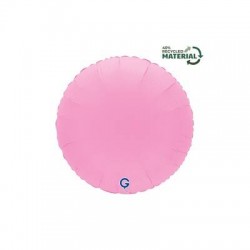 PALLONE MYLAR TONDO 18 45cm ROSA SOFT MAT