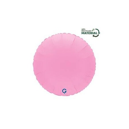 PALLONE MYLAR TONDO 18 45cm ROSA SOFT MAT