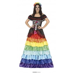 COSTUME SCHELETRO CATRINA DONNA TG.42 - 44