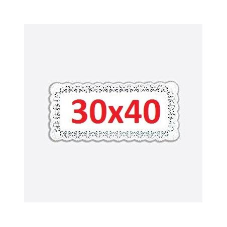 PIZZO PORCELLANATO RETTANGOLARE 30x40cm 100pz