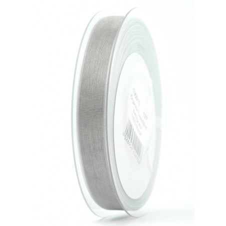 NASTRO ORGANZA mm15x50mt GRIGIO CHIARO