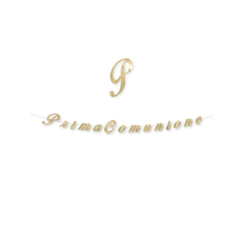 FESTONE ITALIC PRIMA COMUNIONE METAL cm15x3mt