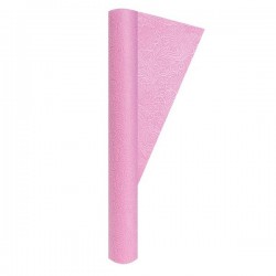 TOVAGLIA TNT ROTOLO 120x5mt FLORAL ROSA