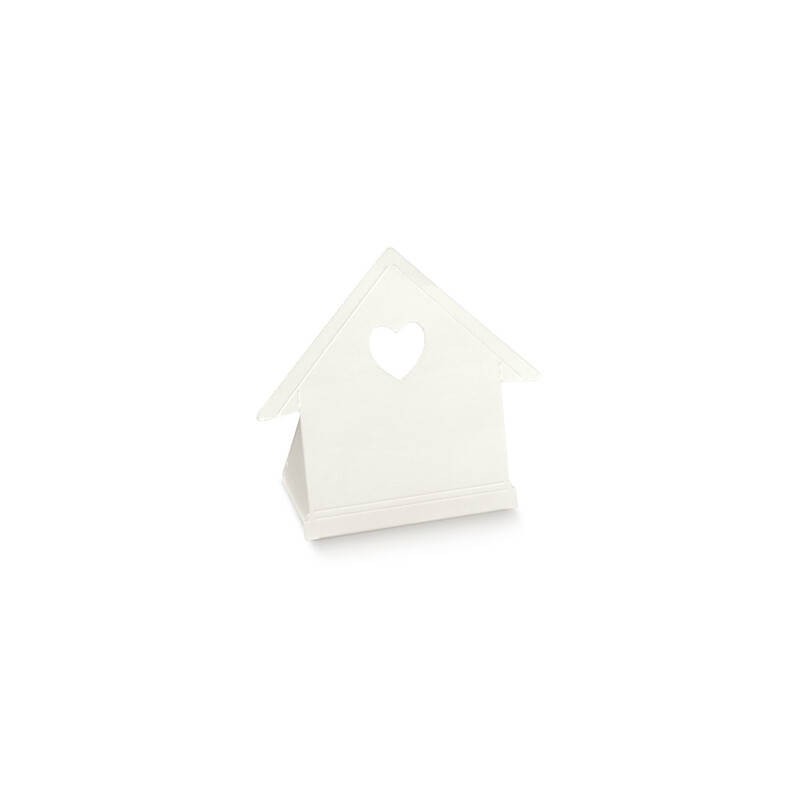 SCATOLA CASETTA SEGNAPOSTO C/CUORE 6x3,5x9 BIANCO 10pz