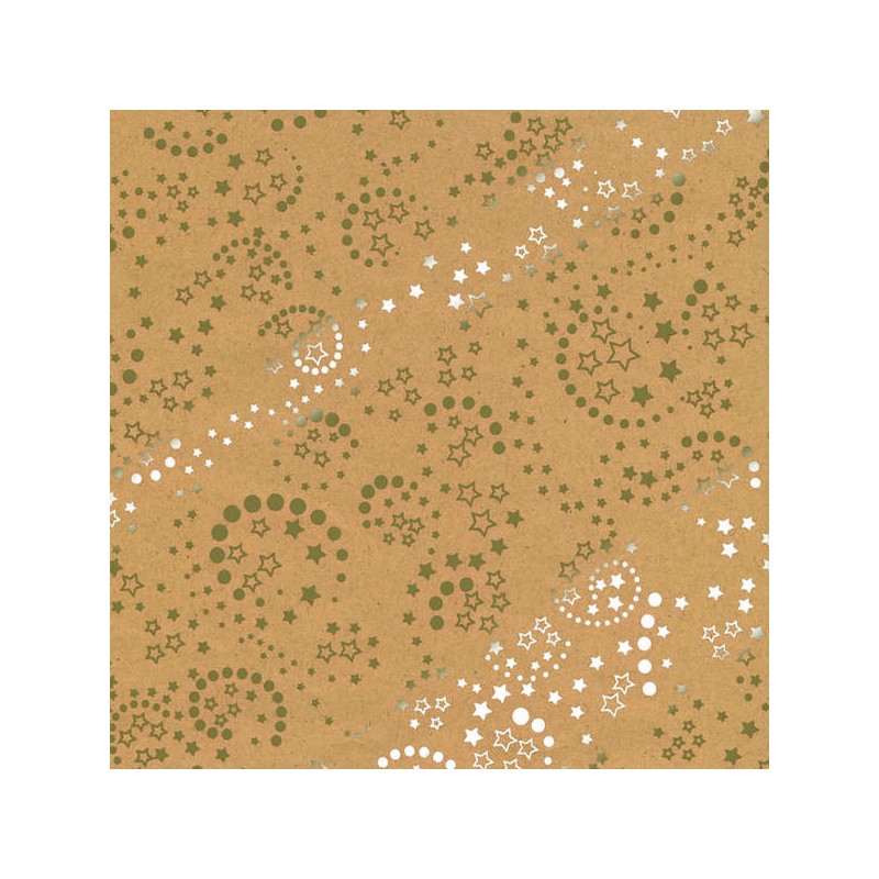 CARTA REGALO METAL KRAFT 70x100cm 5 FOGLI COL.567B