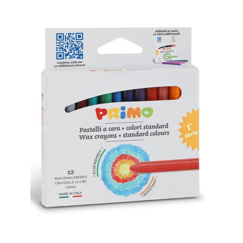 PASTELLI A CERA ALTA RESISTENZA 12pz PRIMO