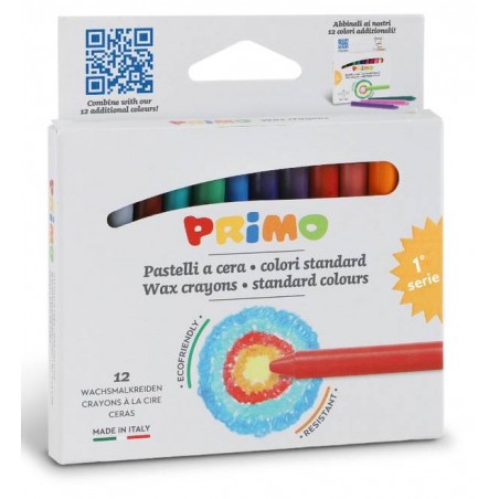 PASTELLI A CERA ALTA RESISTENZA 12pz PRIMO