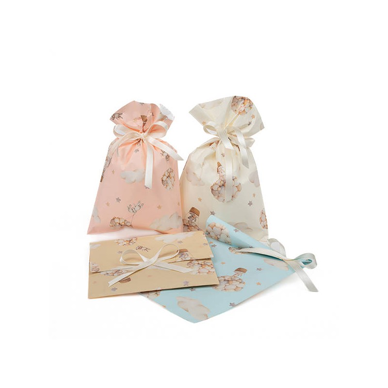 BUSTE REGALO P.P.L. 20x35 BEBè ASS.TO 100pz