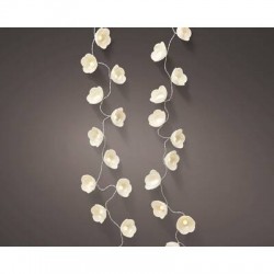 LUCI DECORATIVE FISSE 15LED 1,4mt FIORE BIANCO