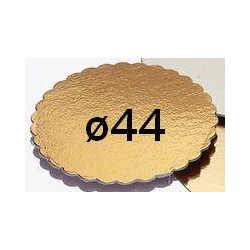 DISCO CARTONE KAPPATO ORO ø44 1 PEZZO