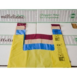 SHOPPER COMPOST MILLELIANE MEDIE 27+7+7x50cm gr.9 300pz BORDEAUX
