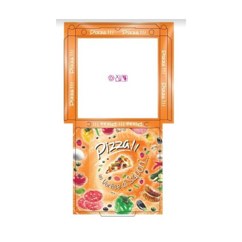 SCATOLE PIZZA 33 x 33 H3 v.v.v. VORTICE 100pz