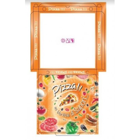 SCATOLE PIZZA 33 x 33 H3 v.v.v. VORTICE 100pz